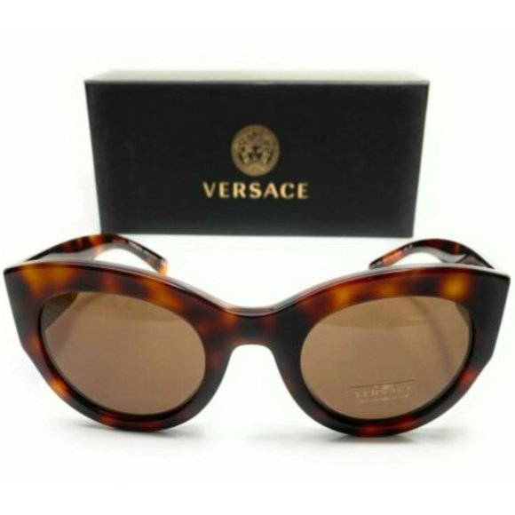 Versace Women\'s Havana Cat Eye Sunglasses! main image 4